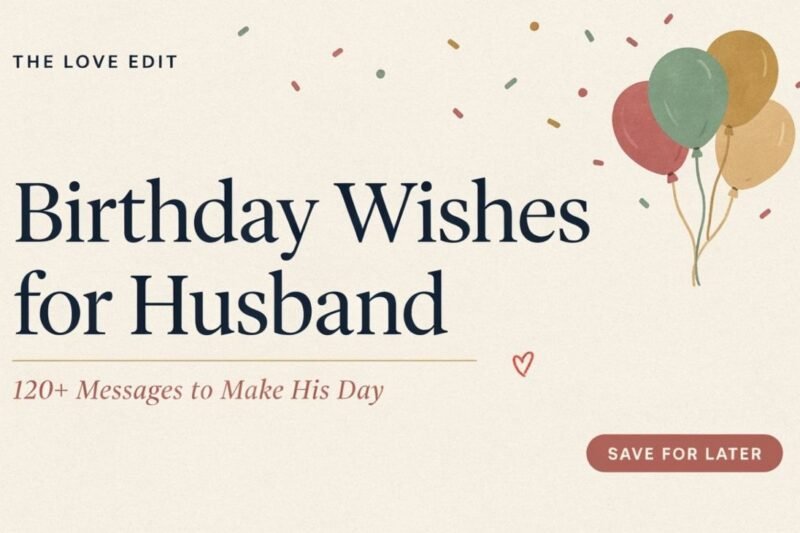 Birthday Wishes for Husband: 120+ Messages to Make His Day