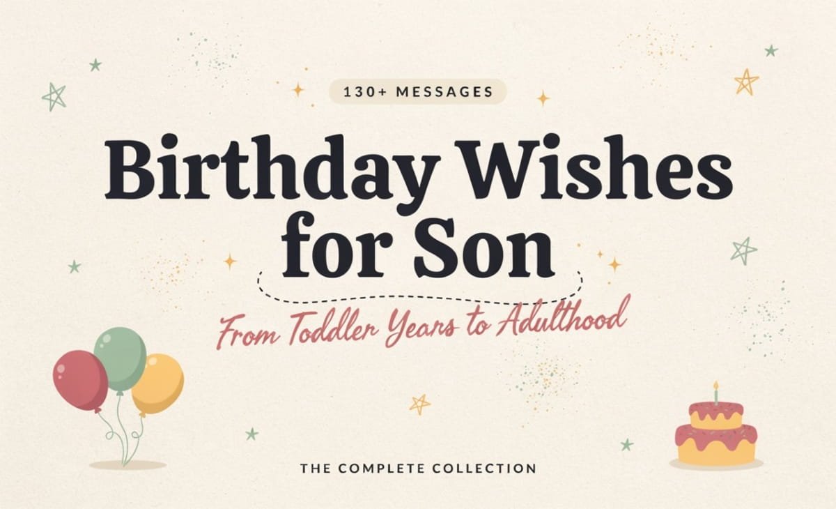 birthday wishes for son​