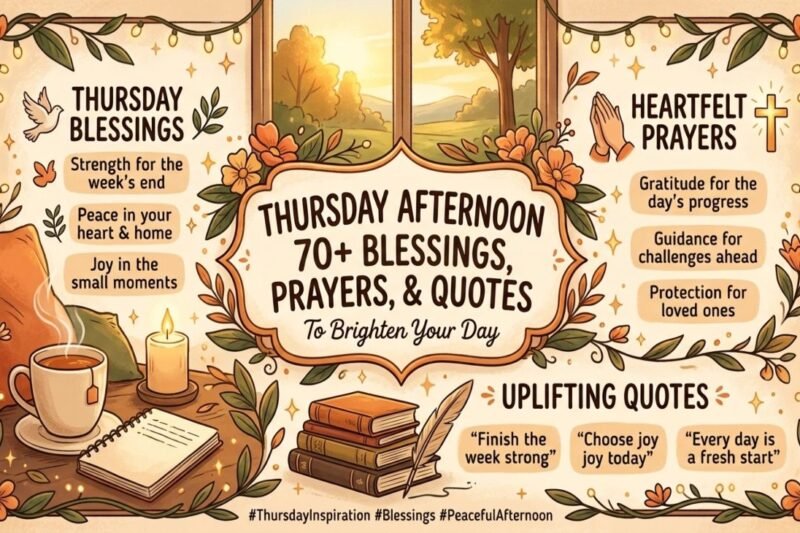 70+ Thursday Afternoon Blessings, Prayers, and Quotes to Brighten Your Day