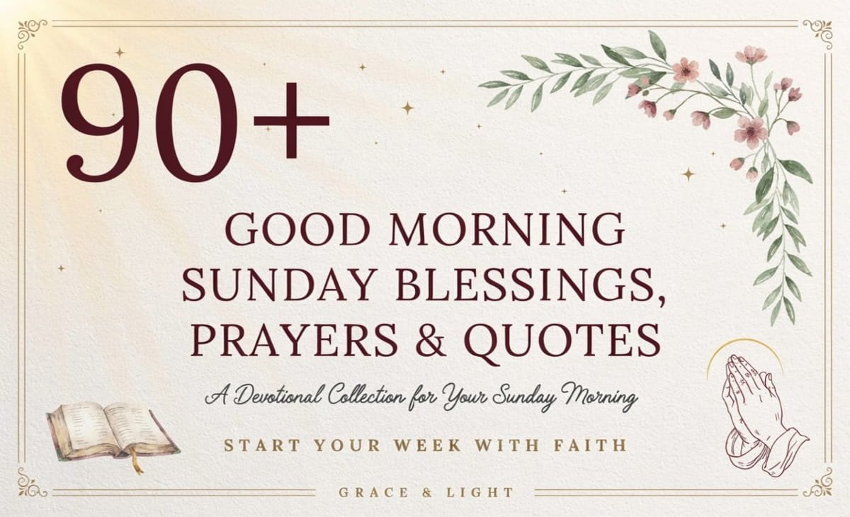 Good Morning Sunday Blessings